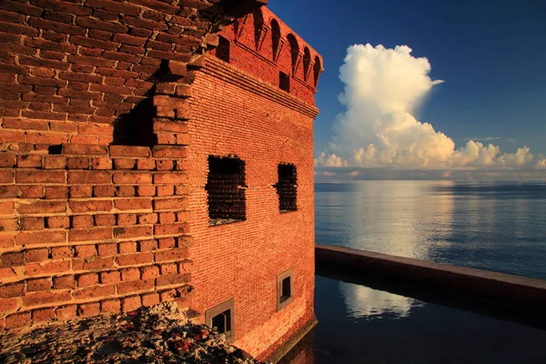 Dry Tortugas National Park September Thunder Clouds Burst Dry Tortugas — Stock Photo, Image