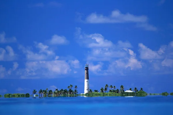 Ligger Nationalparken Dry Tortugas Anses Omkring Sjuttio Miles Väster Key Royaltyfria Stockfoton