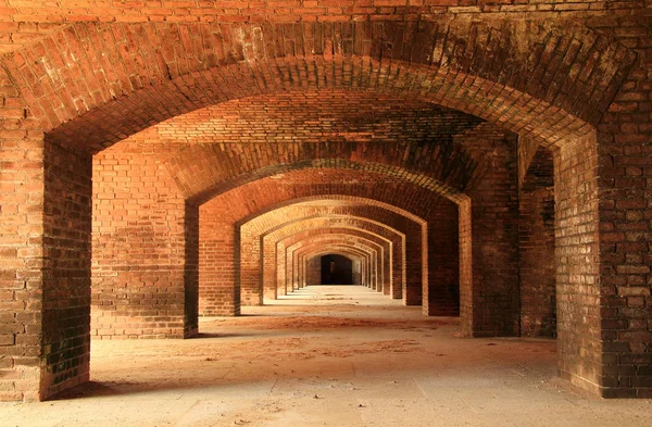 Trädgård Nyckel Nationalparken Dry Tortugas Ligger Fort Jefferson Kanske Mest Royaltyfria Stockfoton