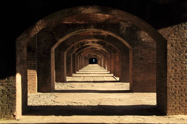 Trädgård Nyckel Nationalparken Dry Tortugas Ligger Fort Jefferson Kanske Mest Stockbild