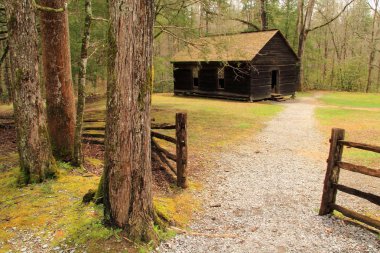 Bu yapı bir kez bir okul ve kilise içinde hayalet kasaba, küçük Greenbrier, büyük Smokey Dağları Milli Parkı, Tennessee olarak yaptı.
