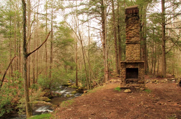 Numerous Ruins Ones Pictured Here Can Found Scattered Throughout Elkmont — Stock Photo, Image