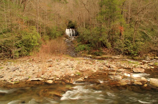 Meigs Falls Lätt Ses Från Utdragbara Ligger Längs Little River — Stockfoto