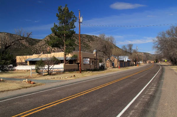 Lincoln March Die Hauptstraße Durch Lincoln New Mexico Führt Vorbei — Stockfoto