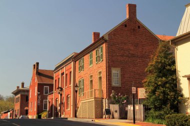 Lexington, Va - Nisan 18: Stonewall Jackson House, burada resimde, Lexington Virginia tarihi kasabasında önemli bir dönüm noktası ve popüler turistik 18 Nisan 2018 Lexington, Va
