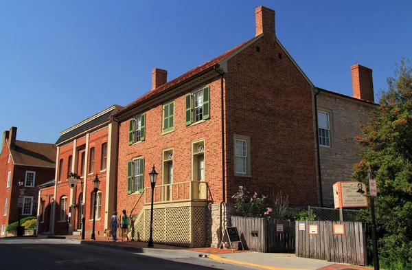 Lexington Abril Stonewall Jackson House Foto Aquí Hito Prominente Popular — Foto de Stock