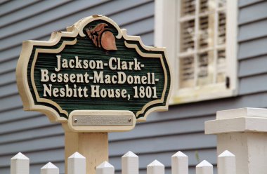 St. Marys, Ga Şubat 16: Tarihi Clark Home Alexander Hamilton ile yaptığı rezil çift aşağıdaki Aaron Burrs geçici saklanma yeri olarak hizmet veren ünlüdür 16 Şubat 2018 St Marys, Ga