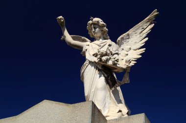 Buenos Aires, Arjantin Nisan 16: Recoleta Mezarlığı, onun ayrıntılı mezarlar, mozoleler ve heykeller ile, Buenos Aires Bir üst turistik yerdir Nisan 16, 2019 Buenos Aires, Arjantin