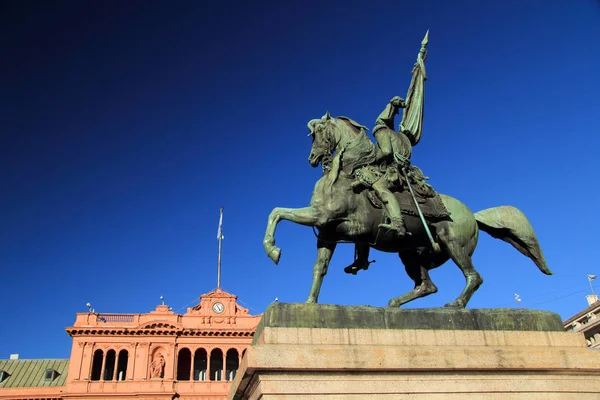 Buenos Aires Argentina April Ett Monument Som Hedrar General Manuel Stockbild