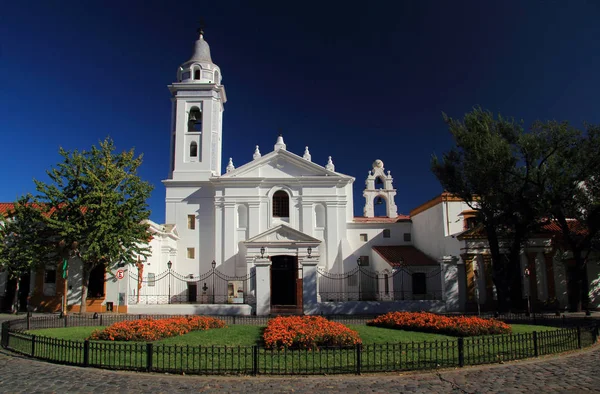 아르헨티나 부에노스아이레스 역사의 바리오에 위치해 있으며 2019 아르헨티나 부에노스아이레스에서 성당중 스톡 사진