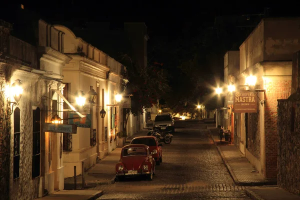 Colonia Del Sacramento Uruguay Abril Calle Del Comercio Colonia Del — Foto de Stock