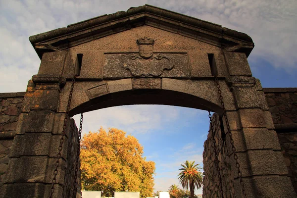 Overblijfselen Van Defensieve Versterkingen Rond Colonia Del Sacramento Het Zuid — Stockfoto