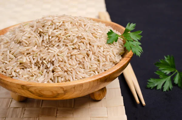 Brown unpolished rice