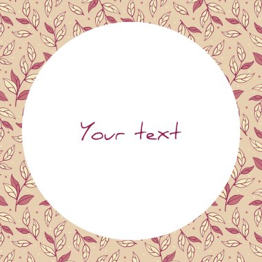 Pembe arkaplanda pembe dalları olan vektör çerçevesi; tebrik kartları, davetiyeler, posterler, afişler, web tasarımı için.