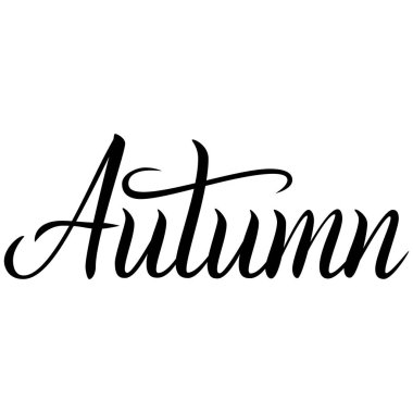 Siyah el yazısı yazıt sonbahar