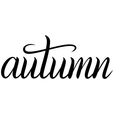 Siyah el yazısı yazıt sonbahar