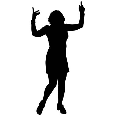 siyah bir dans eden kadın silüeti