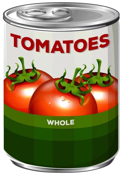 Bisa Dari Seluruh Tomat Ilustrasi - Stok Vektor