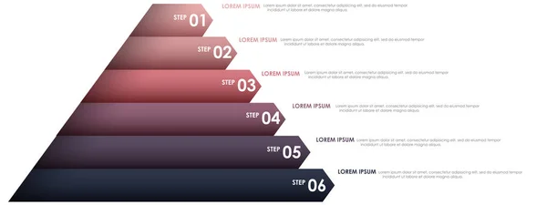 Infografía Del Triángulo Para Ilustración Del Proyecto Empresarial — Vector de stock