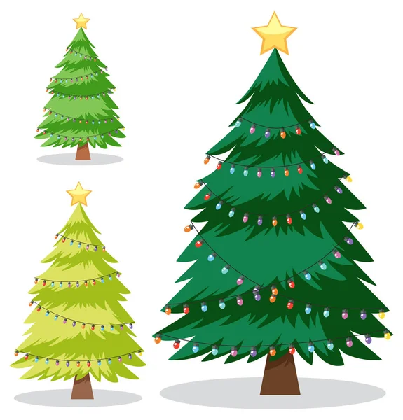 A Set of Christmas Tree illustration