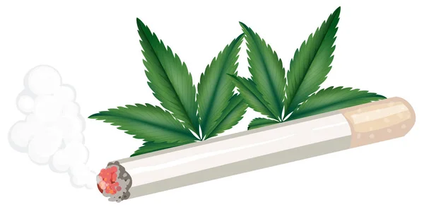 Joint Weed Illustration — Stock Vector