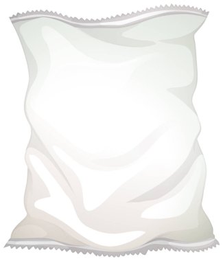 Bir plastik gıda torbası illüstrasyon