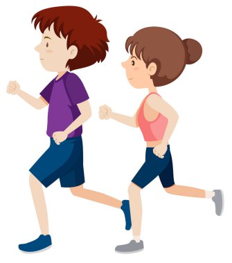 Bir genç adam ve illüstrasyon çalışan kadın