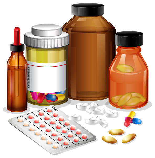 A set of medicine illustration