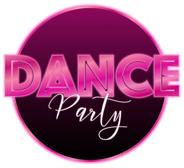 Dance Party Ikon Illustration — Stock vektor