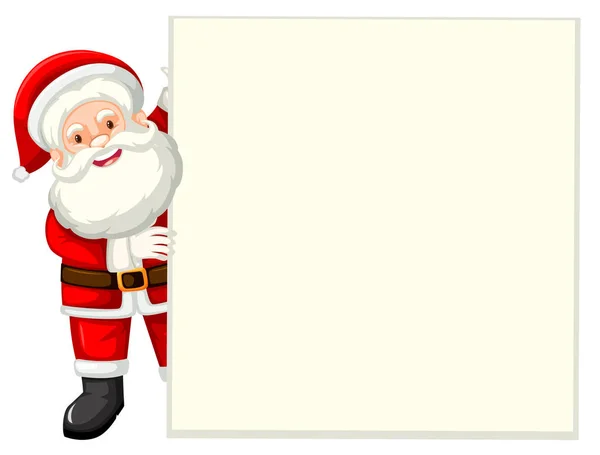 Illustration Livre Blanc Père Noël — Image vectorielle