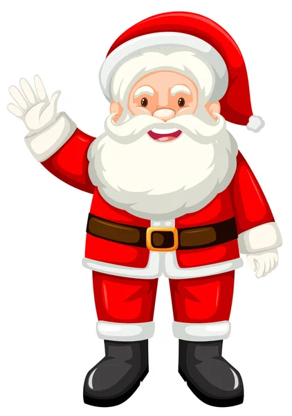 Feliz Papai Noel Branco Backgroud Ilustração —  Vetores de Stock