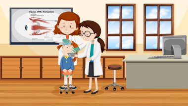 çocuk illüstrasyon zarar yardımcı doktorlar