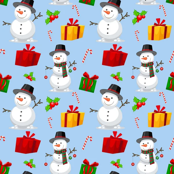 Seamless christmas theme pattern illustration