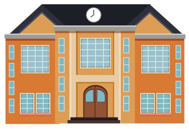 Bir dış tasarım modern bina çizim