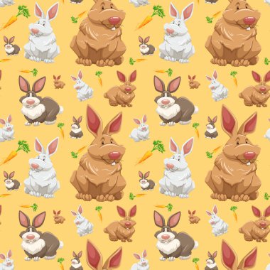 Diffrent tavşan o sorunsuz duvar kağıdı illüstrasyon