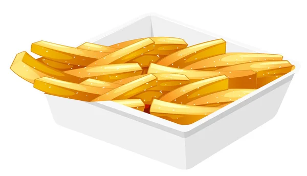 Papas Fritas Disco Ilustración — Vector de stock