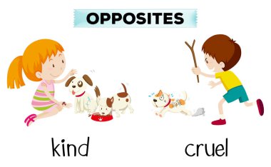 Tür ve zalim illüstrasyon karşısında