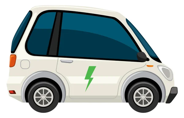 Ein Weißes Elektroauto — Stockvektor