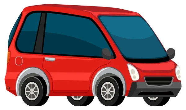 An electric car on white background illustration