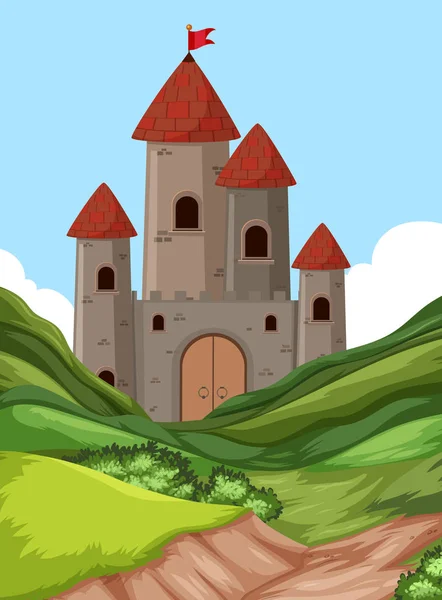 Замок Природе — стоковый вектор