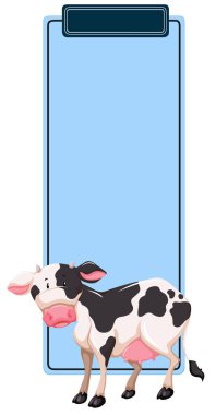 İnek kitap işareti kavramı illüstrasyon