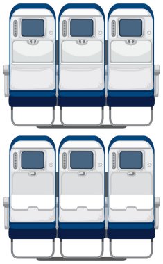 Uçak Koltuk resimde arka