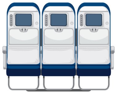 Uçak Koltuk resimde arka