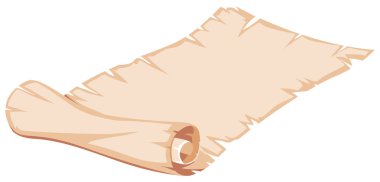 Beyaz arka plan illüstrasyon vintage bir kağıda