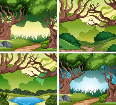 Nater manzara şekil kümesi