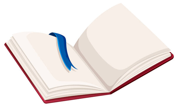 Чистая открытая иллюстрация книги
