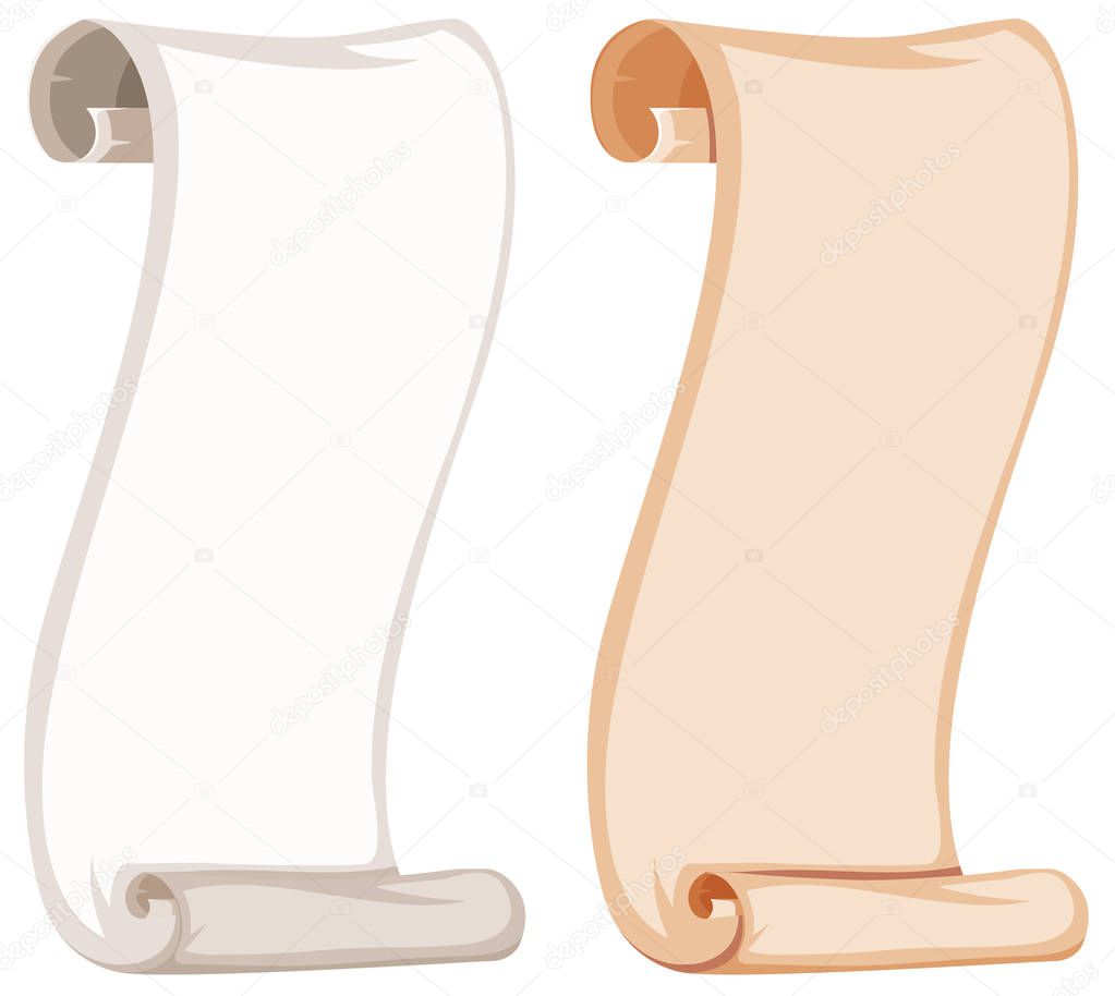 A paper roll template illustration