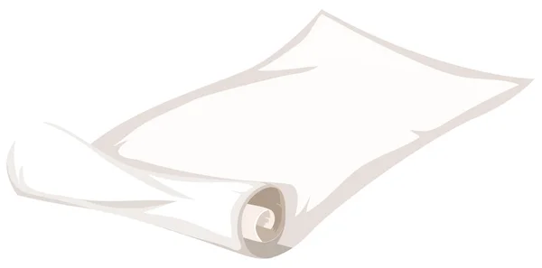 Rouleau Papier Sur Fond Blanc Illustration — Image vectorielle
