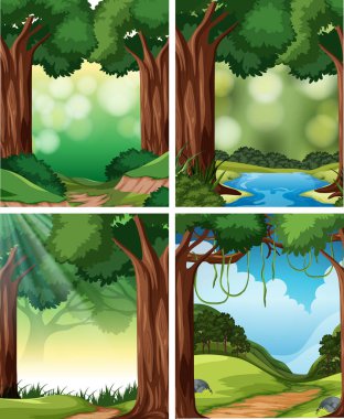 Doğa sahnesi çizimleri