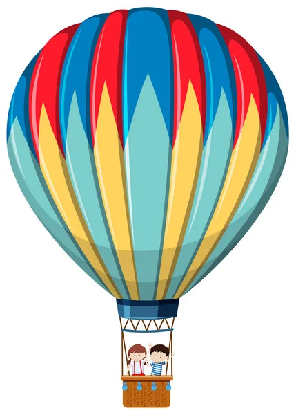 Isolated Hot Air Balloon Illustration — Stock Vector